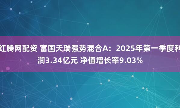 红腾网配资 富国天瑞强势混合A：2025年第一季度利润3.34亿元 净值增长率9.03%