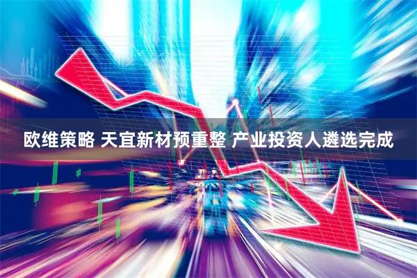 欧维策略 天宜新材预重整 产业投资人遴选完成